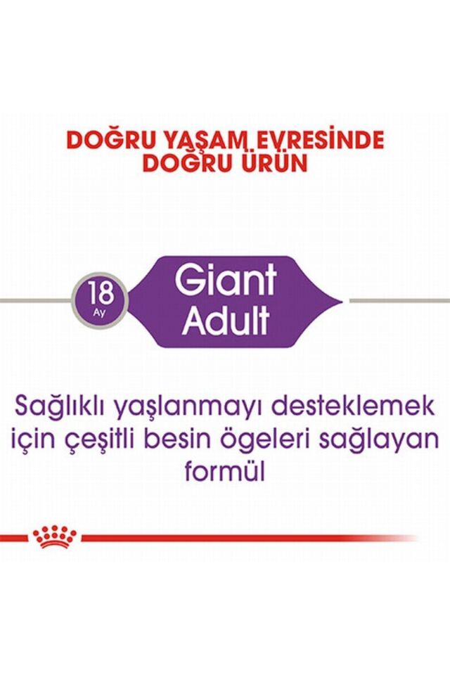 Giant Adult Dev Irk Yetişkin Köpek Maması 15 Kg