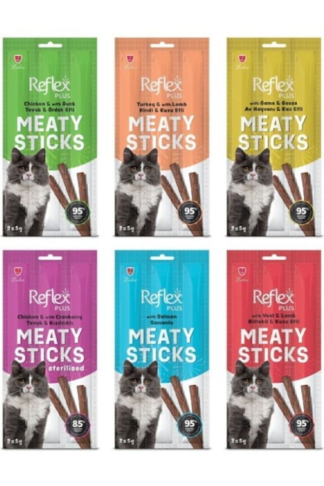Meaty Sticks Karışık Ödül Maması Seti 3X5GR 6lı Paket