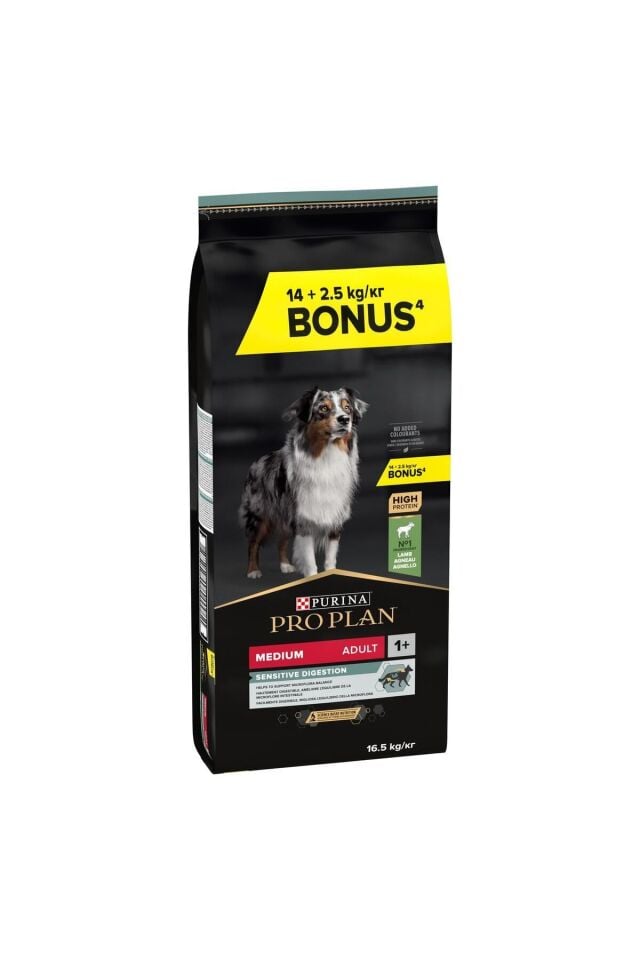 Pro Plan Sensitive Digestion Medium Kuzu Etli 14 + 2.5 kg Yetişkin Köpek Maması