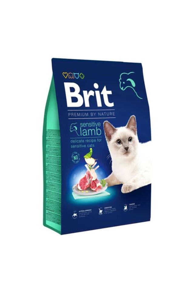 Premium Sensitive Kuzu Etli Yetişkin Kedi Maması 8 Kg