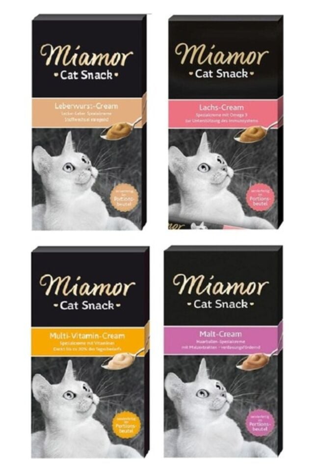 Cream 4 Çeşit Kedi Kreaması 6 x 15 Gr. 4 Lü Paket