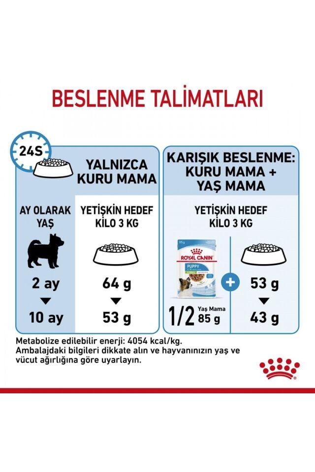 Xsmall Puppy Çok Küçük Irklar Için Yavru Kuru Köpek Maması 3kg