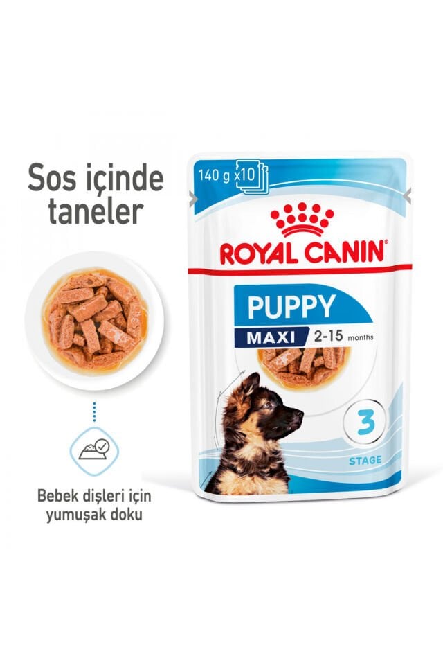 Royal Canin Maxi Puppy 140 gr 10'lu Yavru Köpek Yaş Maması