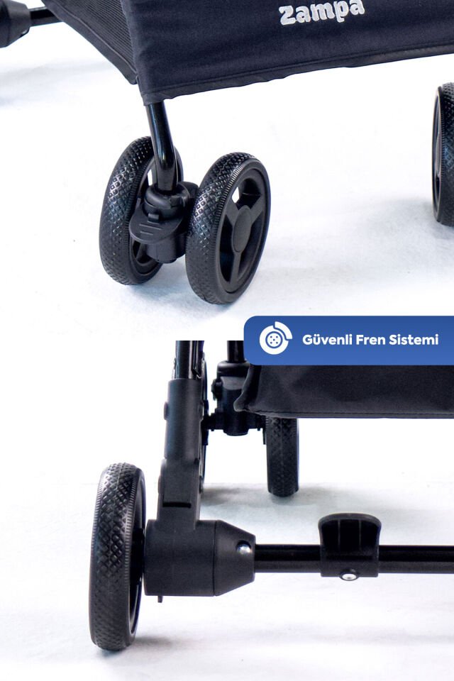 Showtime Kedi Ve Köpek Arabası Siyah 42x69.5x88 Cm