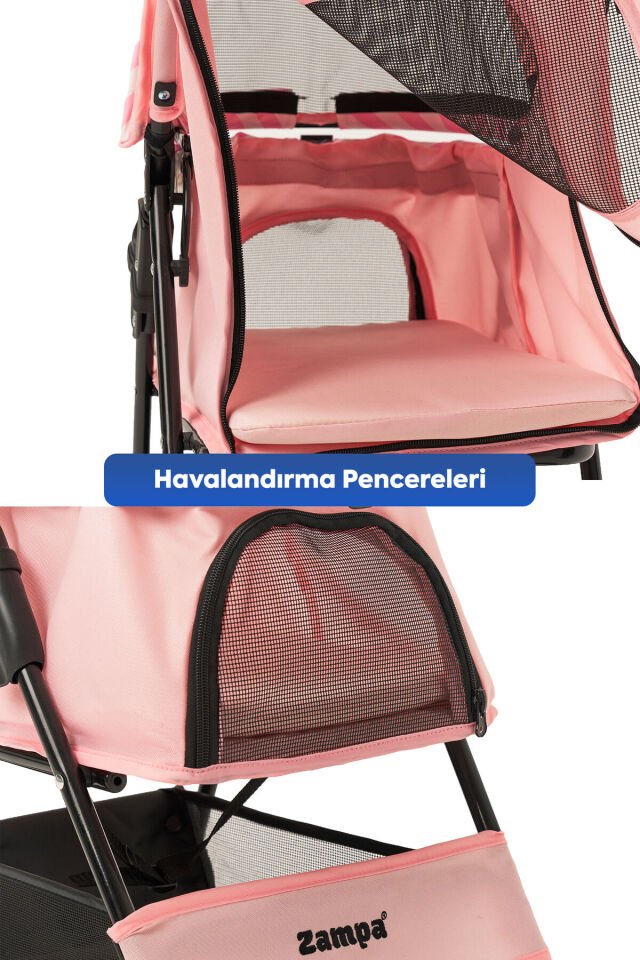 Showtime Kedi/köpek Arabası 42x69.5x88cm Pembe