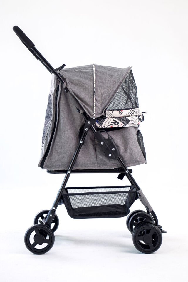 Showtime Kedi Köpek Arabası Gri 42X69,5X88 Cm