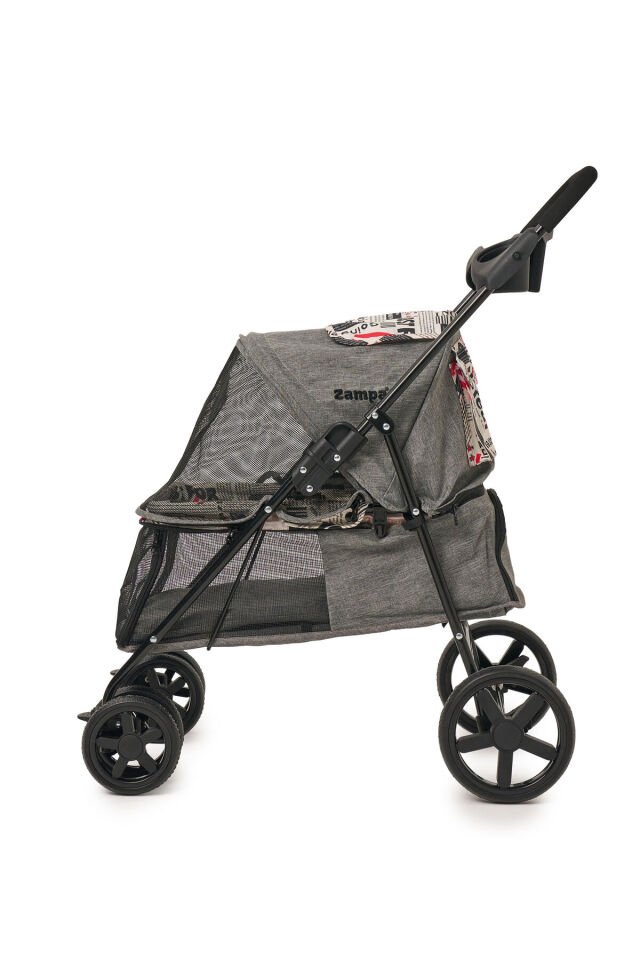 Sp01-g Tourist Kedi Ve Köpek Arabası Gri 46x85x91.5 Cm