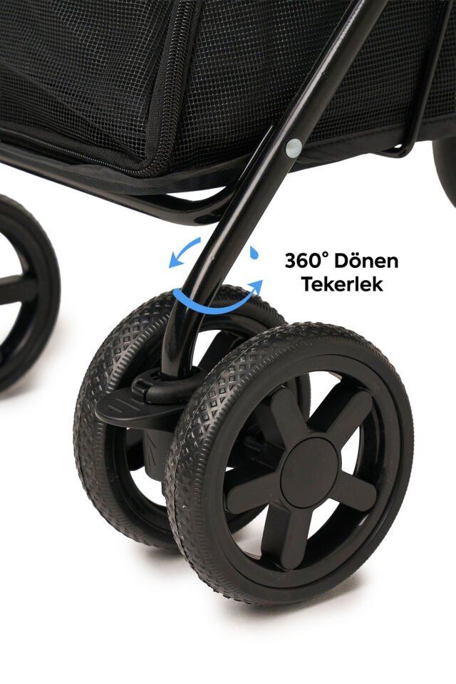 Tourist Kedi Köpek Puseti Siyah 46x85x91,5