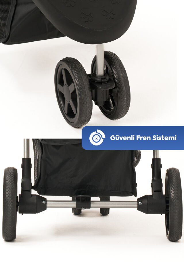 Triboro Kedi & Köpek Arabası Pembe, 45x80x90cm