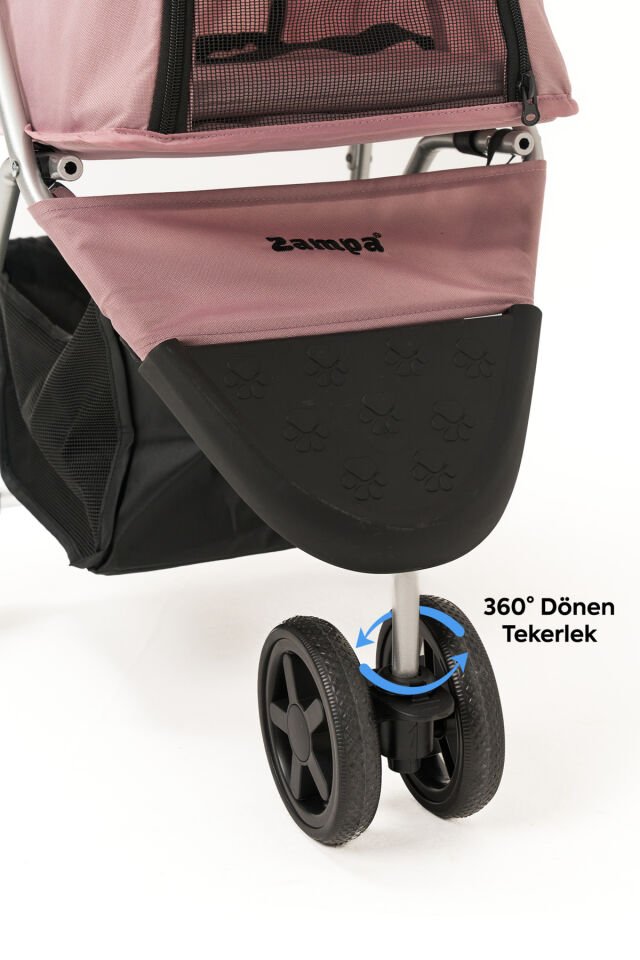 Triboro Kedi & Köpek Arabası Pembe, 45x80x90cm