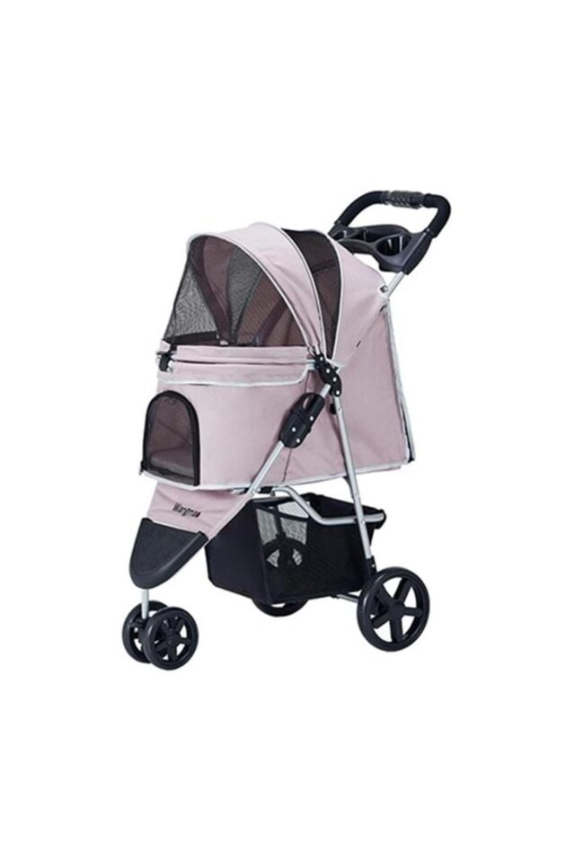 Triboro Kedi & Köpek Arabası Pembe, 45x80x90cm