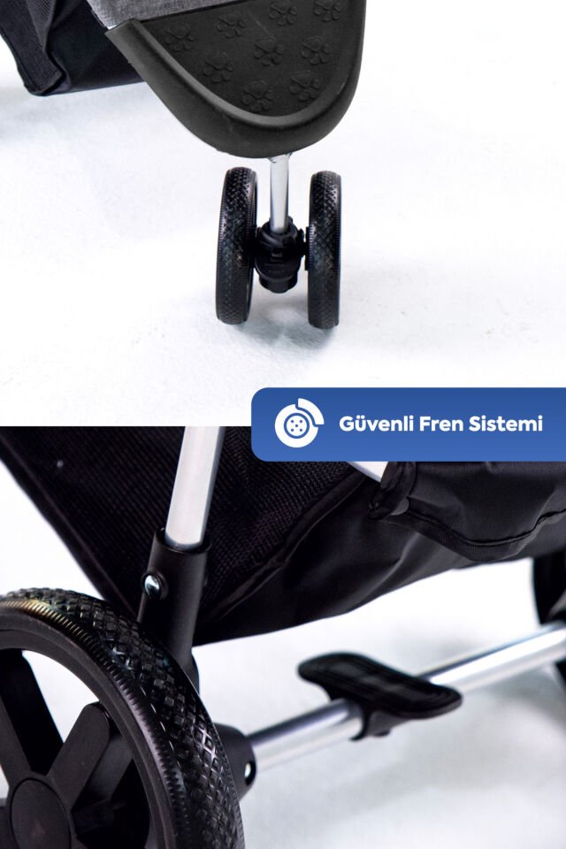 Triboro Kedi Köpek Puseti Gri 45x80x90cm