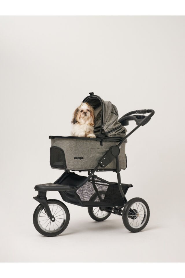 Melona Kedi Ve Köpek Arabası Gri 57x84x107 Cm