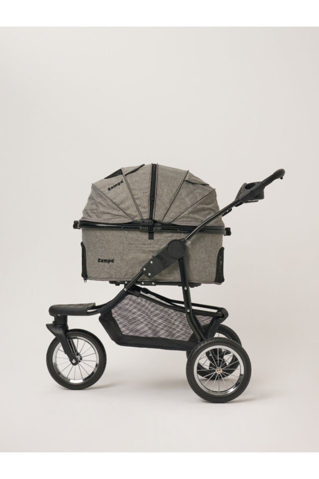 Melona Kedi Ve Köpek Arabası Gri 57x84x107 Cm