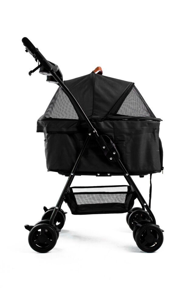 Verstappen Kedi Köpek Arabası 45x64x96cm Siyah