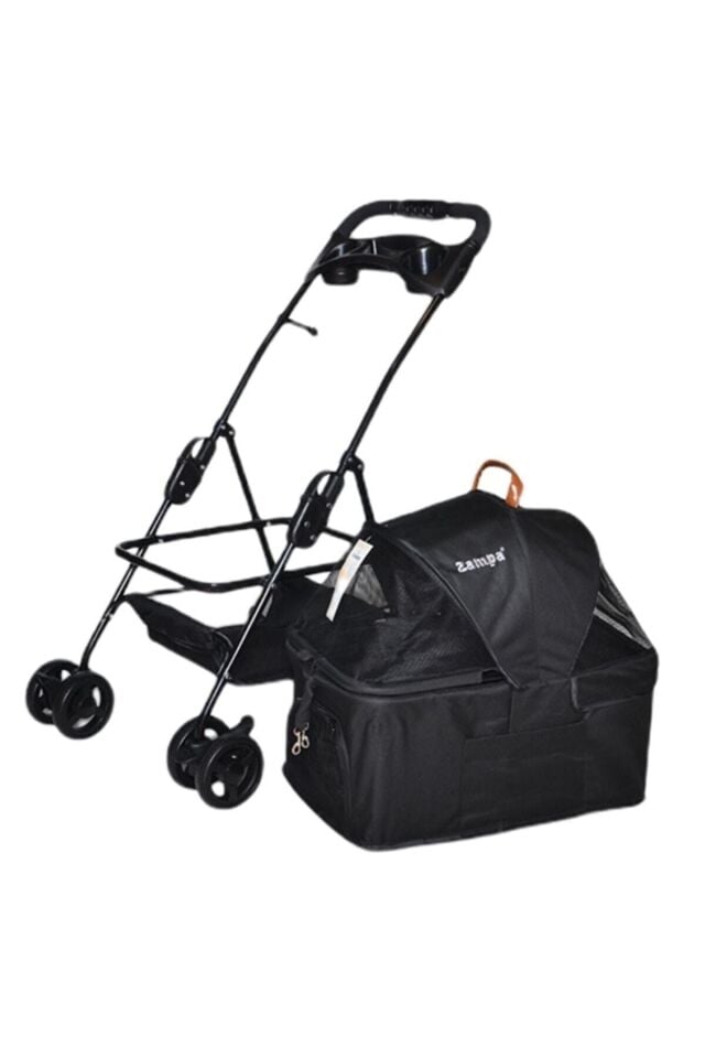 Verstappen Kedi Köpek Arabası 45x64x96cm Siyah