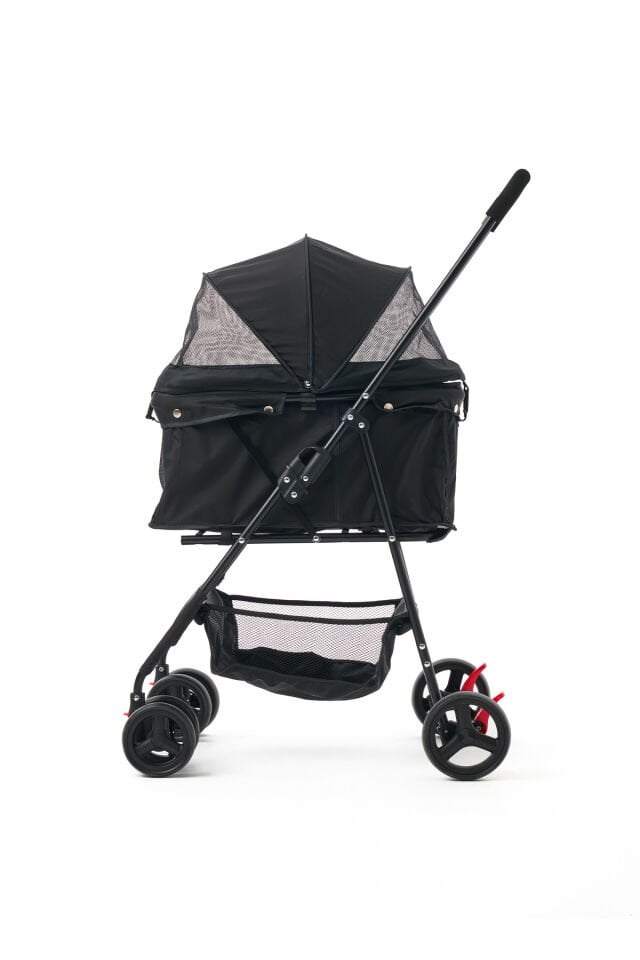 Flux Kedi & Köpek Arabası Siyah 45×63×93 cm