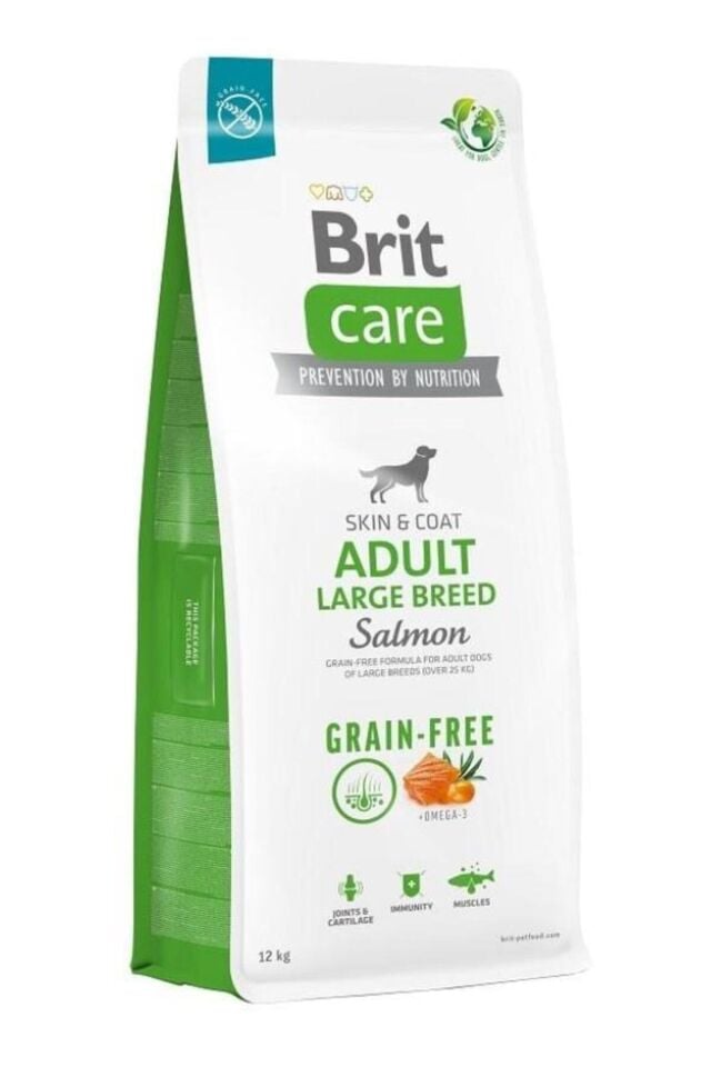 Skin & Coat Somonlu Tahılsız Büyük Irk Yetişkin Köpek Maması 12kg