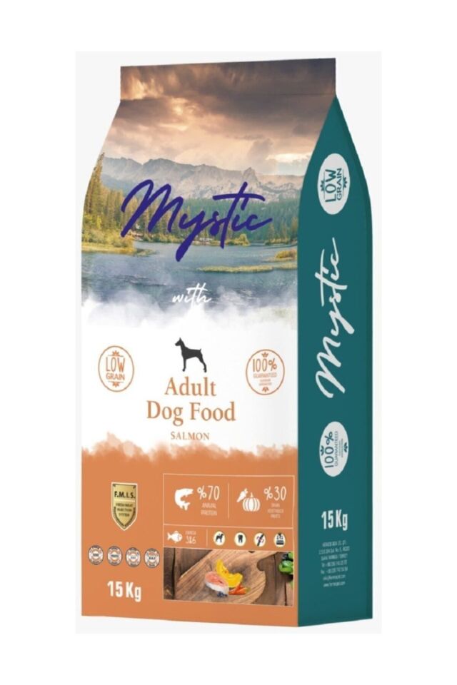 Mystic Az Tahıllı Somonlu 15 kg Yetişkin Köpek Maması