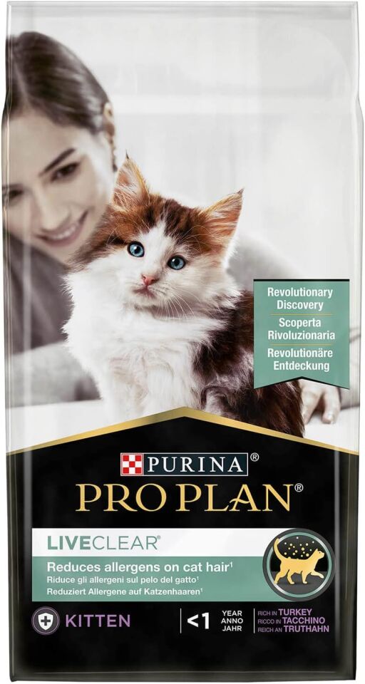 Pro Plan LiveClear Alerjen Azaltan Hindili Yavru Kedi Maması 1,4kg