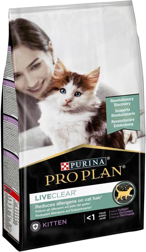 Pro Plan LiveClear Alerjen Azaltan Hindili Yavru Kedi Maması 1,4kg