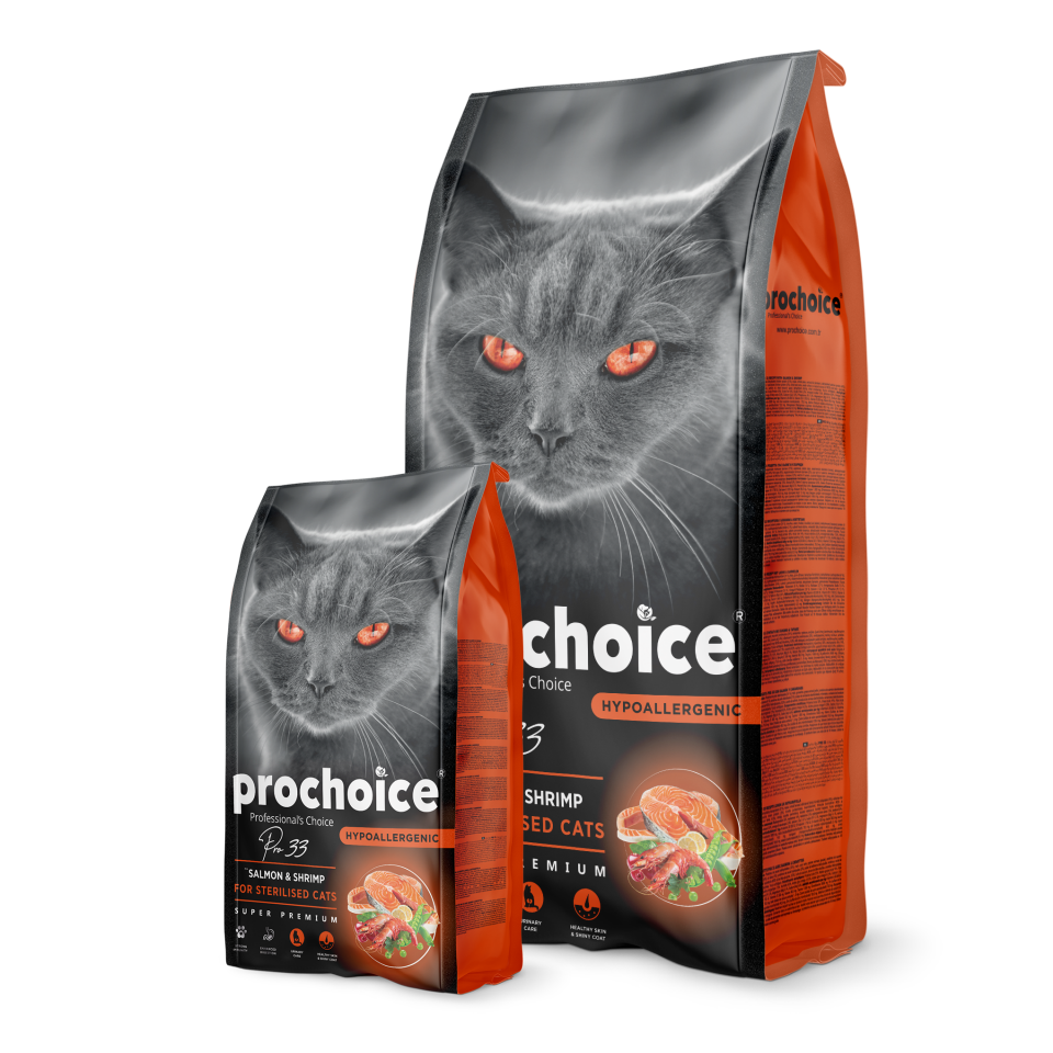 ProChoice Pro 33 Somon ve Karidesli Kısırlaştırılmış Yetişkin Kedi Maması 15kg