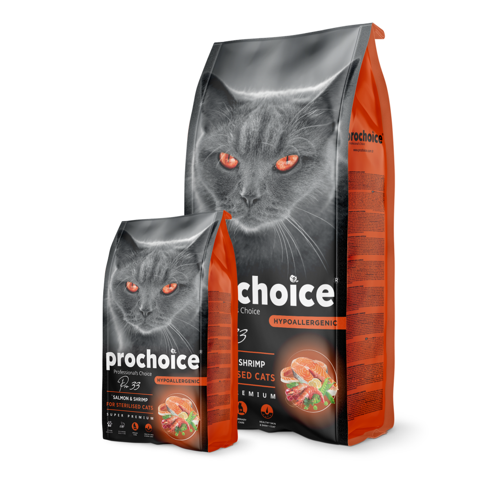 ProChoice Pro 33 Somon ve Karidesli Kısırlaştırılmış Yetişkin Kedi Maması 15kg