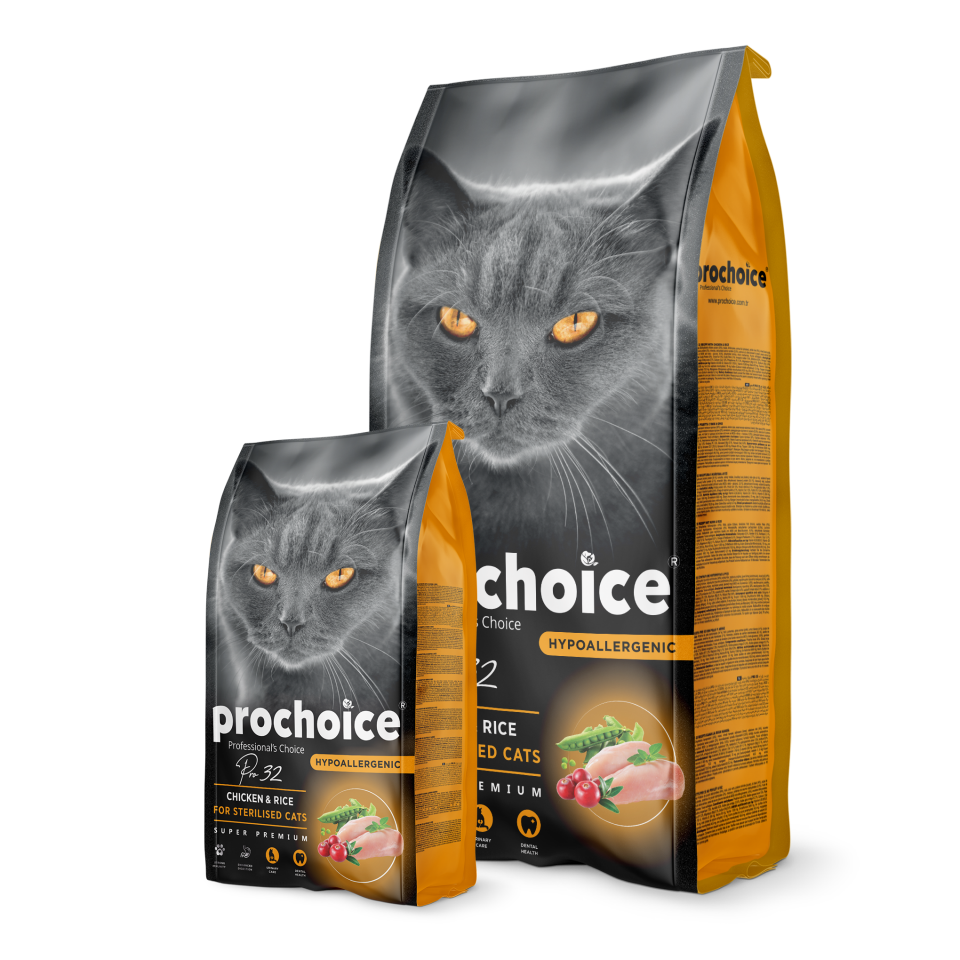 ProChoice Pro 32 Tavuk ve Pirinçli Kısırlaştırılmış Kedi Maması 15kg