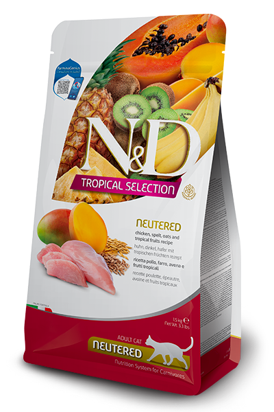 ND Tropical Selection Tavuklu Kısırlaştırılmış Kedi Maması 1,5kg