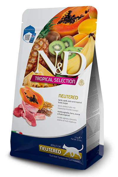 ND Tropical Selection Kuzu Etli Kısırlaştırılmış Kedi Maması 10kg