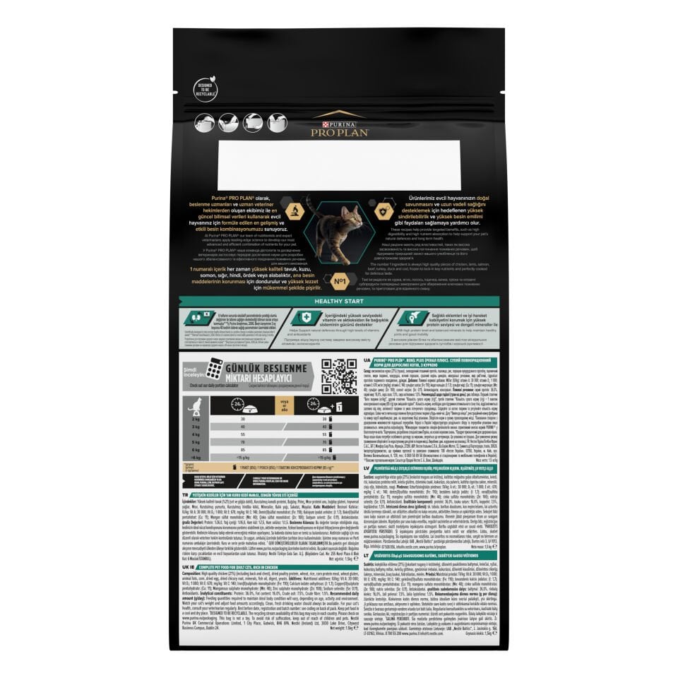 Pro Plan Adult Chicken Tavuklu Yetişkin Kedi Maması 10kg