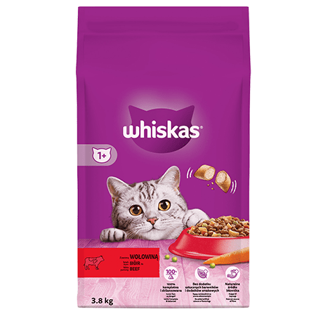 Whiskas Sığır Etli Yetişkin Kedi Maması 3.8kg