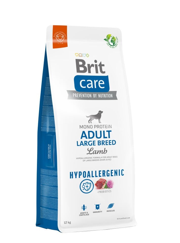 Brit Care Mono Protein Hipoalerjenik Kuzulu Büyük Irk Yetişkin Köpek Maması 12kg