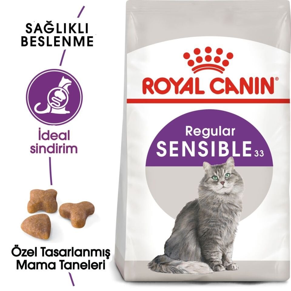 Royal Canin Sensible 33 Sindirim Sistemi Destekleyici Yetişkin Kedi Maması 2kg