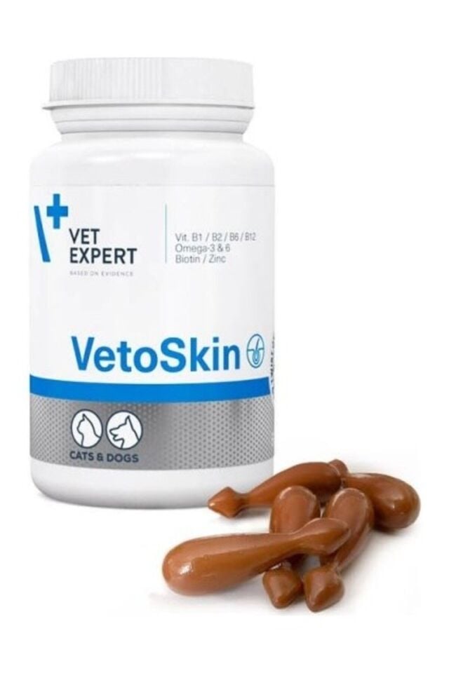 VetExpert Vetoskin Kedi & Köpek Tüy Ve Deri Sağlığı Twist Off 90 Adet