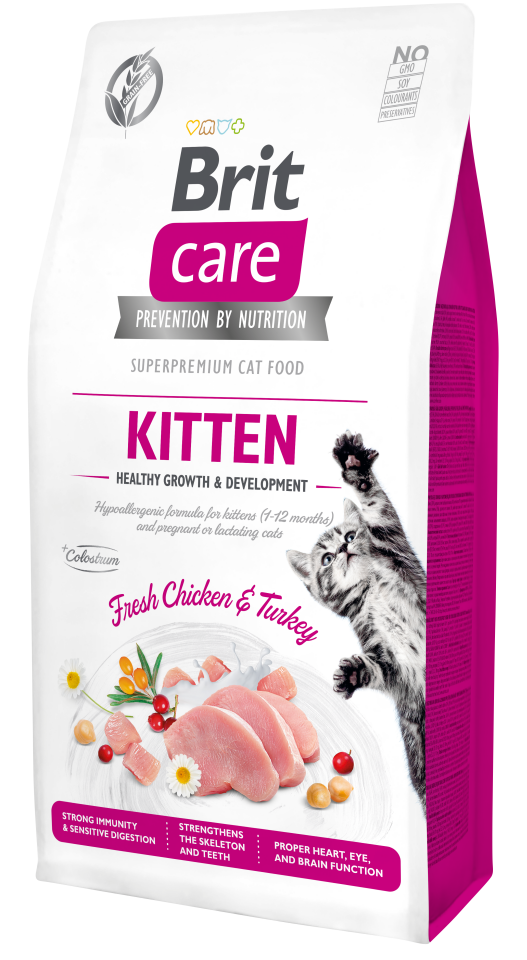 Brit Care Kitten Bağışıklık Güçlendirici Tavuklu Yavru Kedi Maması 7kg