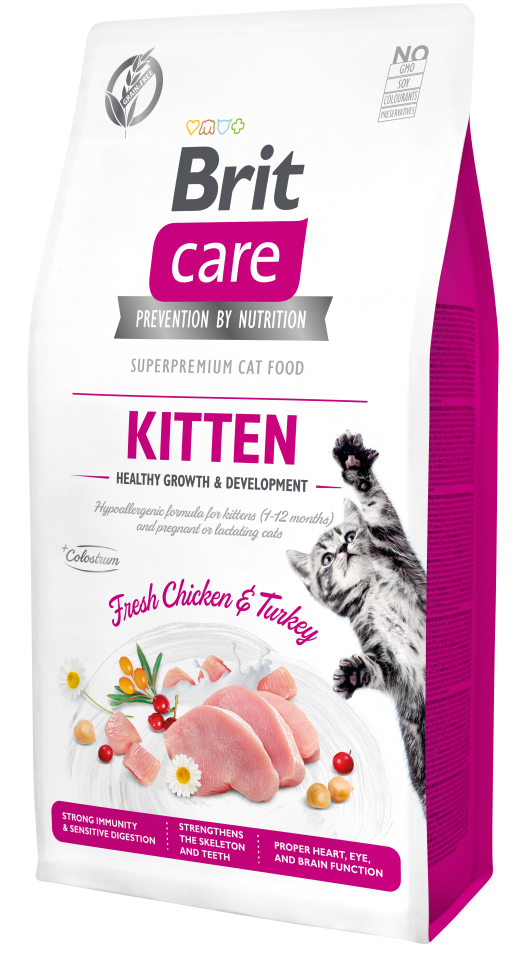 Brit Care Kitten Bağışıklık Güçlendirici Tavuklu Yavru Kedi Maması 7kg