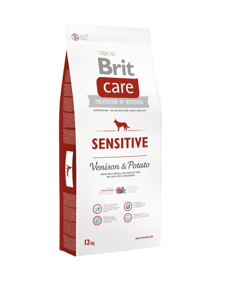 Brit Care Sensitive Digestion Tahılsız Geyikli Yetişkin Köpek Maması 12kg