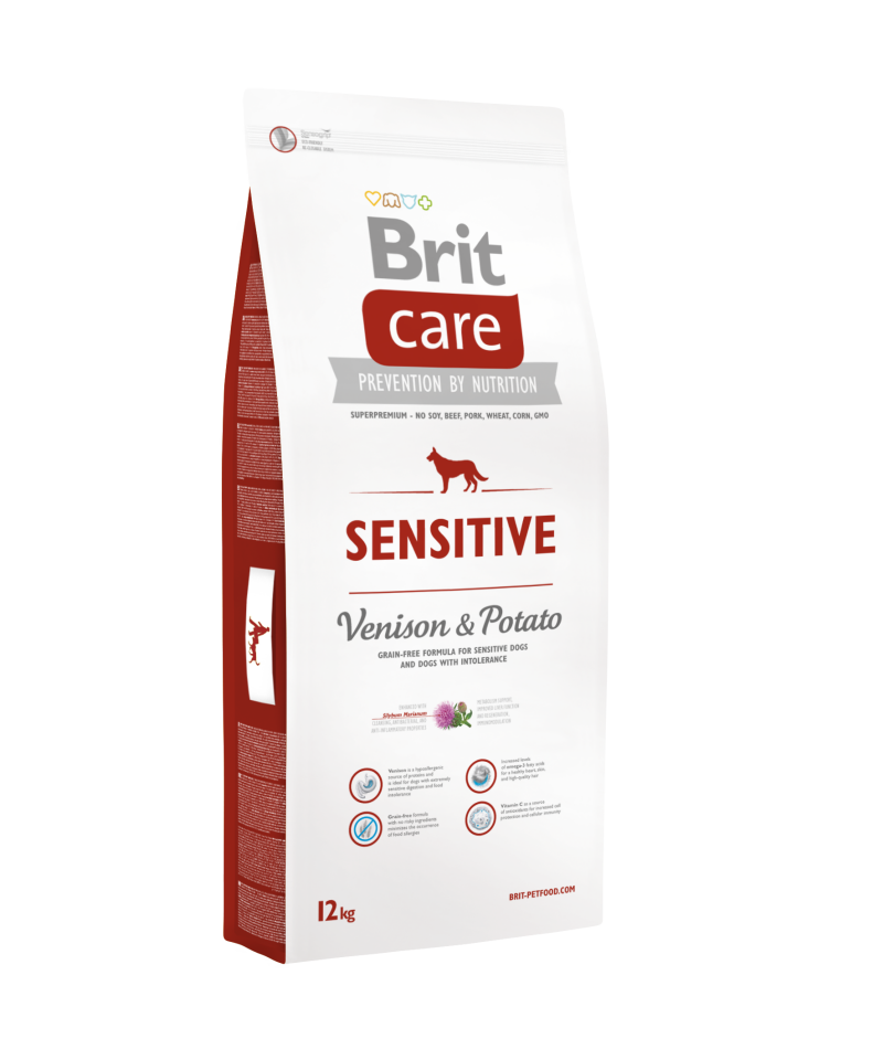 Brit Care Sensitive Digestion Tahılsız Geyikli Yetişkin Köpek Maması 12kg