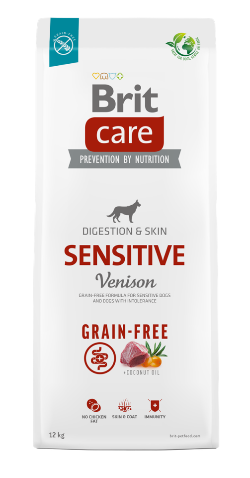 Brit Care Sensitive Digestion Tahılsız Geyikli Yetişkin Köpek Maması 12kg