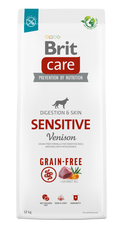 Brit Care Sensitive Digestion Tahılsız Geyikli Yetişkin Köpek Maması 12kg