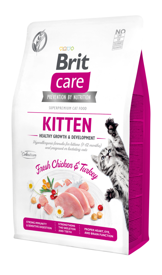Brit Care Kitten Bağışıklık Güçlendiren Tavuklu Yavru Kedi Maması 2kg
