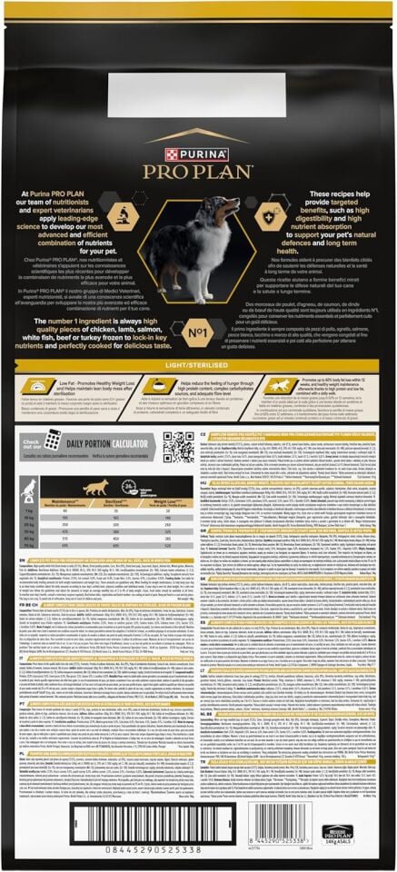 Pro Plan Light Sterilised Balıklı Köpek Maması 14kg