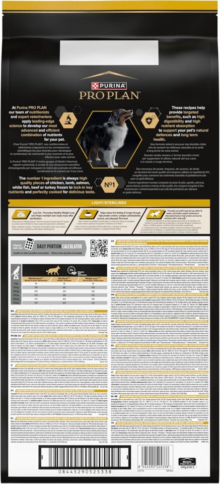 Pro Plan Light Sterilised Balıklı Köpek Maması 14kg