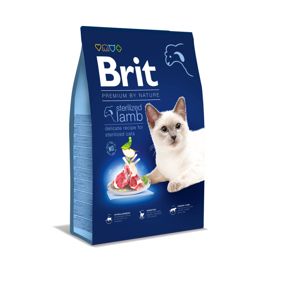 Brit Premium Kuzu Etli Kısırlaştırılmış Kedi Maması 8kg