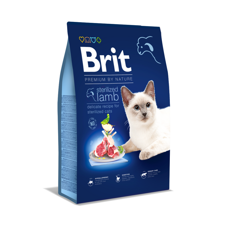 Brit Premium Kuzu Etli Kısırlaştırılmış Kedi Maması 8kg