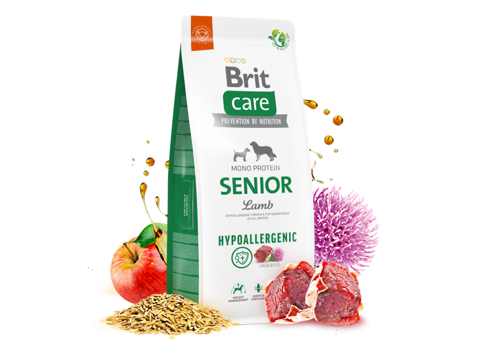 Brit Care Senior Hipoalerjenik Kuzu Etli Yaşlı Köpek Maması 12kg