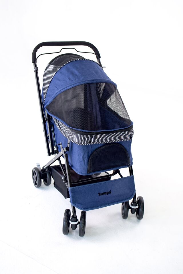 Zampa Nova Kedi Ve Köpek Arabası Lacivert 52x76.5x95 Cm