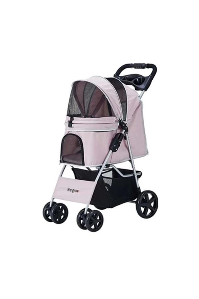 Zampa Favorite Kedi ve Köpek Arabası Pembe 46x78x99 Cm