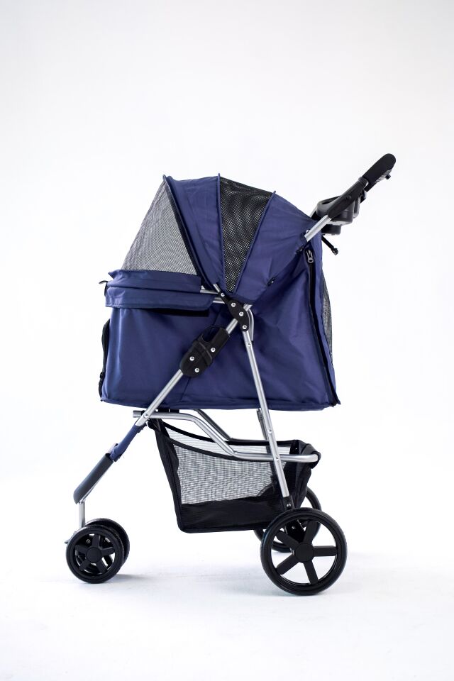 Zampa Triboro Kedi ve Köpek Arabası Lacivert 45x80x90 Cm